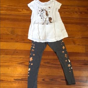 Justice size 8 unicorn outfit